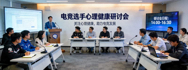 电竞选手心理健康研讨会现场